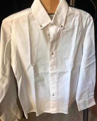 Camicia bianca sportiva 8-10 anni