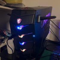 Pc gaming + mouse + tastiera +cuffie ( trust)