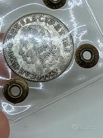 Antica Moneta Carpo Emanuele III Savoia 5 Soldi 17