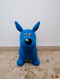 Gioco cane gonfiabile cavalcabile per bimbi