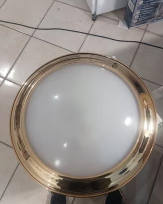 Applique GRANDE in vetro con cornice dorata