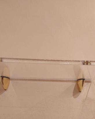 mensole in plexiglass con supporti