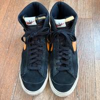 Nike blaze mid vintage nero e arancione