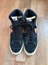 Nike blaze mid vintage nero e arancione