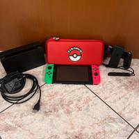 Nintendo switch con accessori
