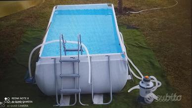 piscina fuori terra 4X2 motore a sabbia