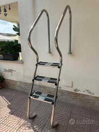 scaletta acciaio INOX piscina