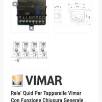 Relè tapparelle quid Vimar