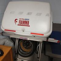 Porta bici fiamma con ultra box 320 per vw T5