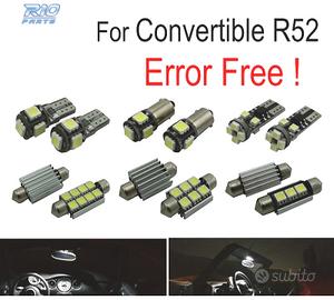 KIT 12 LAMPADE LED INTERNE PER MINI COOPER CABRIO 