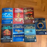 Lotto 7 libri Clive Cussler serie Dirk Pitt TEA
