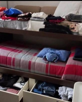 Struttura doppio lettino per cameretta