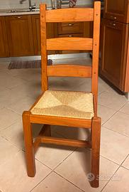 10 SEDIE IN LEGNO MASSELLO