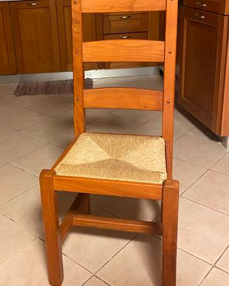 10 SEDIE IN LEGNO MASSELLO