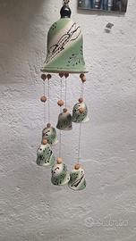 arredo giardino campana a vento in ceramica