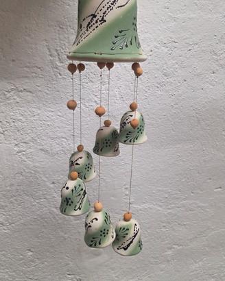arredo giardino campana a vento in ceramica