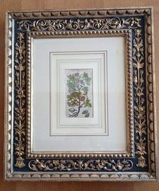 Cornice in oro zecchino 22Kt con stampa del '600