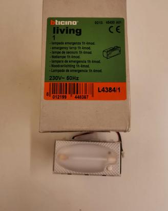 BTICINO L4384/1 - LAMPADA EMERGENZA 4 MODULI