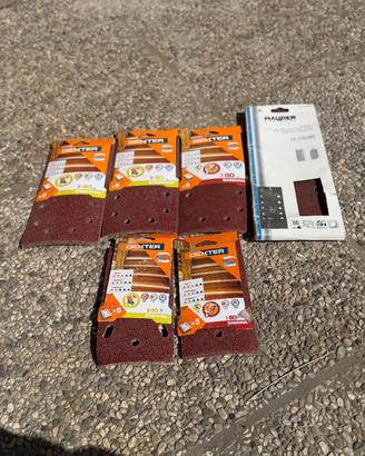 Set 6 carte abrasive per levigatrice palmare/orbit