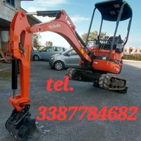 Miniescavatore kubota U17-3a carro variabile