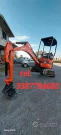 Miniescavatore kubota U17-3a carro variabile