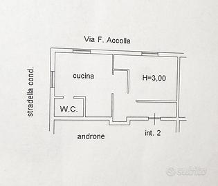 Bivani + servizi in via Accolla, piano rialzato