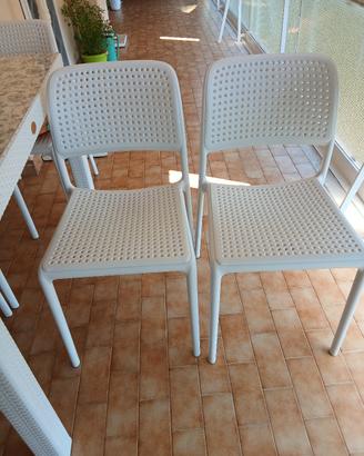 6 sedie da esterno Nardi Bora Bistrot