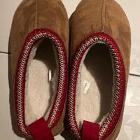 Sabot/Ugg imbottiti di camoscio