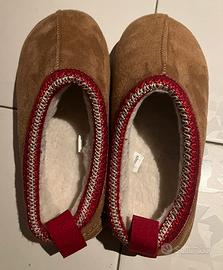 Sabot/Ugg imbottiti di camoscio