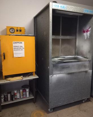 Cabina verniciatura con forno