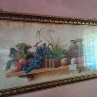 quadro con rilievo frutta per cucina 