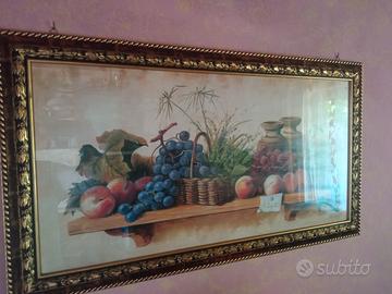 quadro con rilievo frutta per cucina 