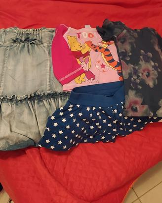 Piccolo set abbigliamento bambina tg 2 anni 