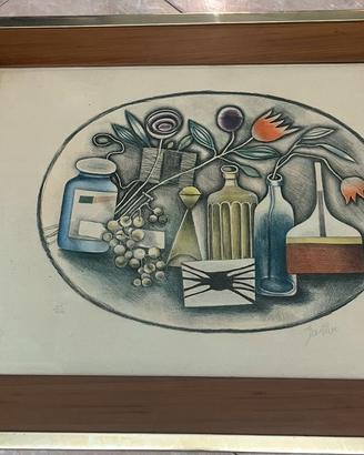 franco gentilini litografia quadro