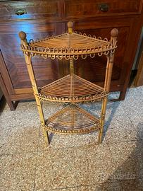 Angoliera in vimini e bambù