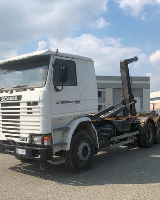 SCANIA R 143 -400 IMPIANTO SCARRABILE TRE ASSI