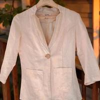 blazer primaverile in misto lino nuovo