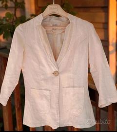 blazer primaverile in misto lino nuovo