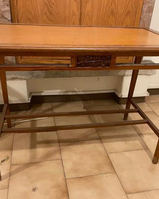 Tavolo - scrittoio - tavolino in legno decorazioni