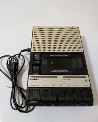 Philips D6310 registratore cassette funzionante