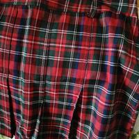 Gonna mini scozzese a pieghe