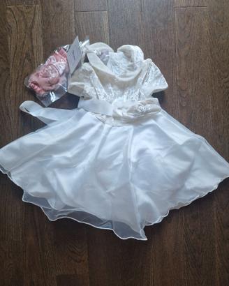 Vestiti da bambina neonato cerimonia Brums