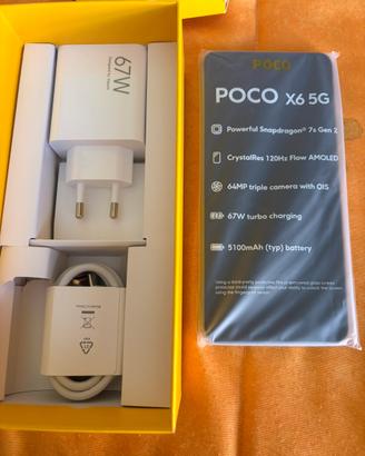 Poco Xiaomi x6 5g blue con 12gb ram e 512  nuovo