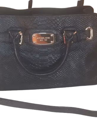 Borsa nera Michael Kors Hamilton in vera pelle