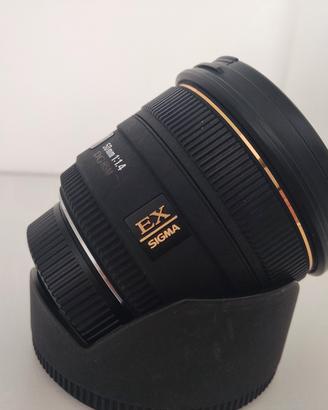 Obiettivo Sigma 50mm f 1.4 EX DG HSM per Nikon