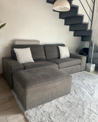 Divano con pouf contenitore