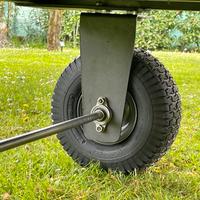 Ruota con staffa 90 gradi per carrello tosaerba