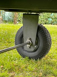 Ruota con staffa 90 gradi per carrello tosaerba