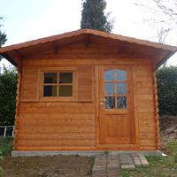 CASETTA IN LEGNO 3x2 PORTA E FINESTRA (44mm)