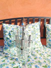 lampadario in cristallo più 2 aplic 